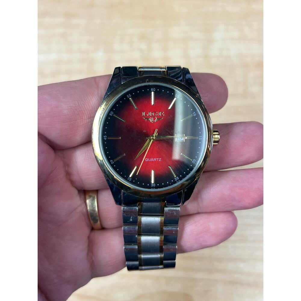 Men's LIGE Analog Quartz Watch w/ Stainless Steel -- (NOT RUNNING)